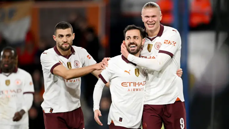 “Erling Haaland’s five-goal spectacle propels Manchester City to a thrilling 6-2 FA Cup victory over Luton Town, showcasing football brilliance at its finest.”